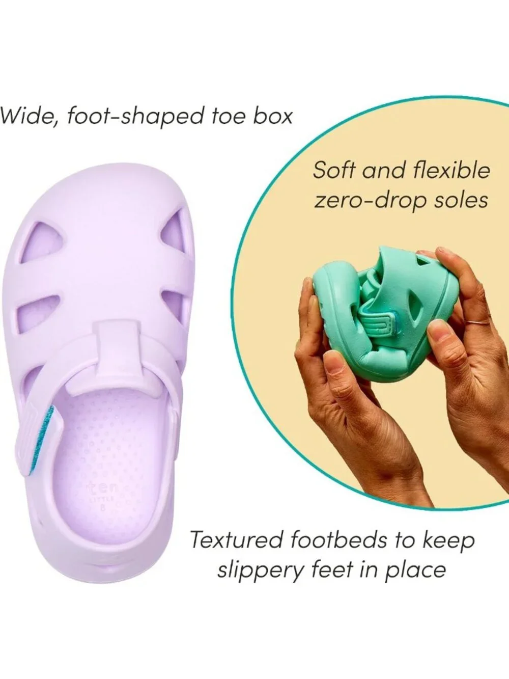 Water-Resistant Toddler Splash Sandals - APMA Approved Kids' Summer Shoes